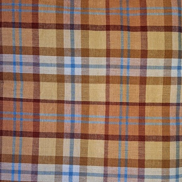 Fall 100% Cotton Tablecloth 60"x102" Cornfields Plaid NIP - Picture 4 of 4